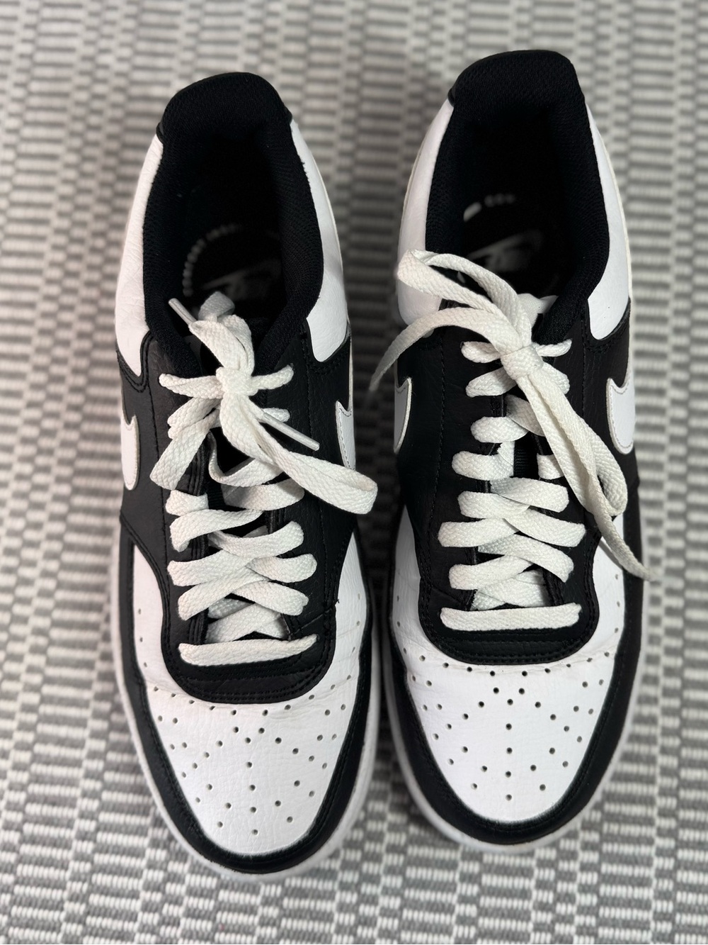 Nike black & white Court Vision Low Men's Sneakers size 8 (women 9.5) - Picture 6 of 15